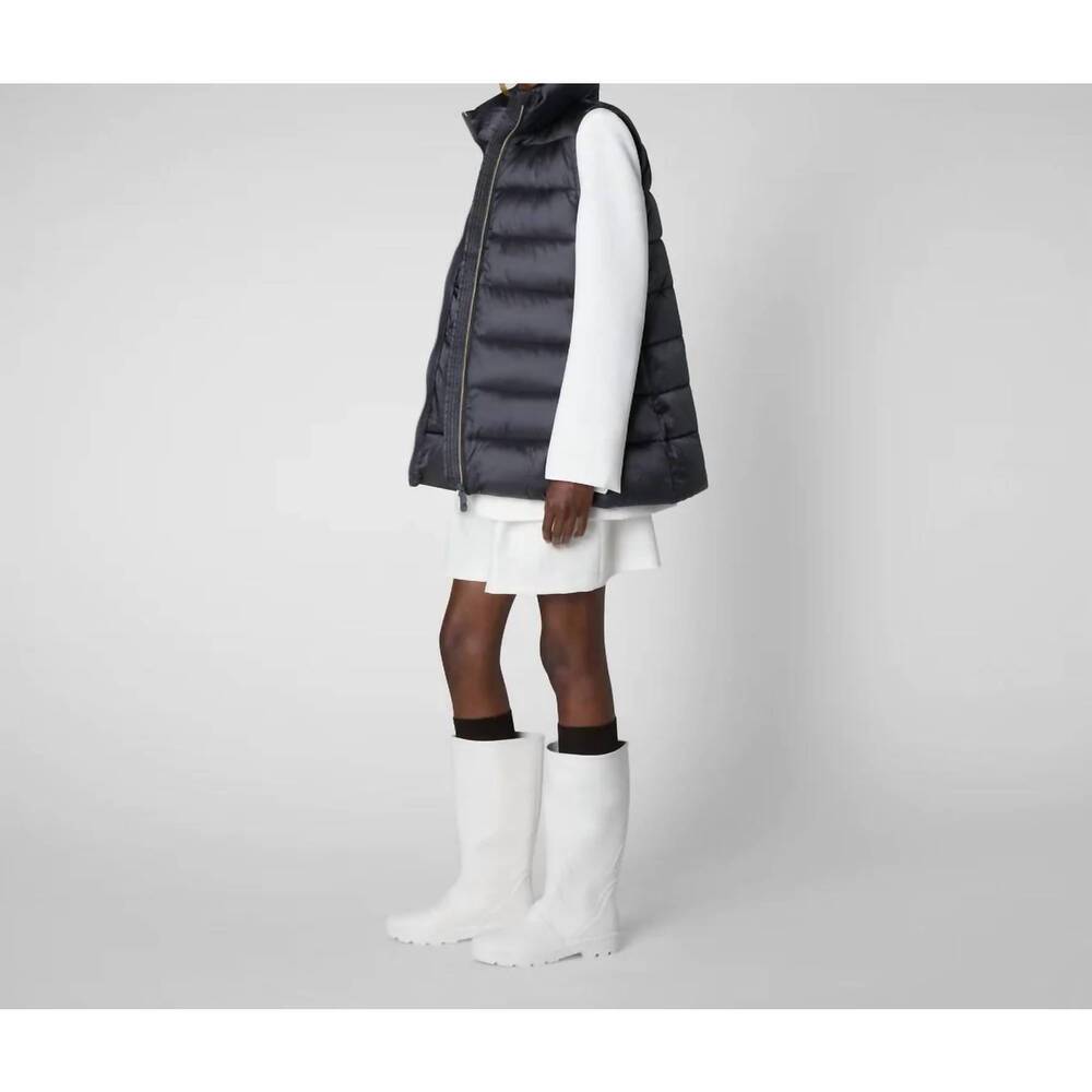 NEW SAVE THE DUCK coral puffer vest in ebony grey - Picture 3 of 3